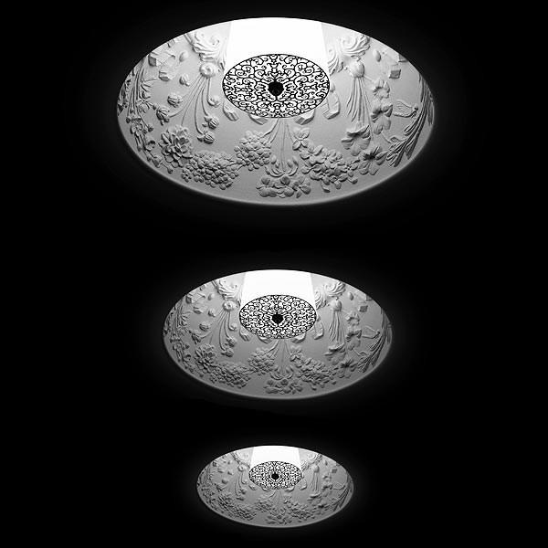 SKYGARDEN RECESSED Direct light recessed plaster ceiling lamp