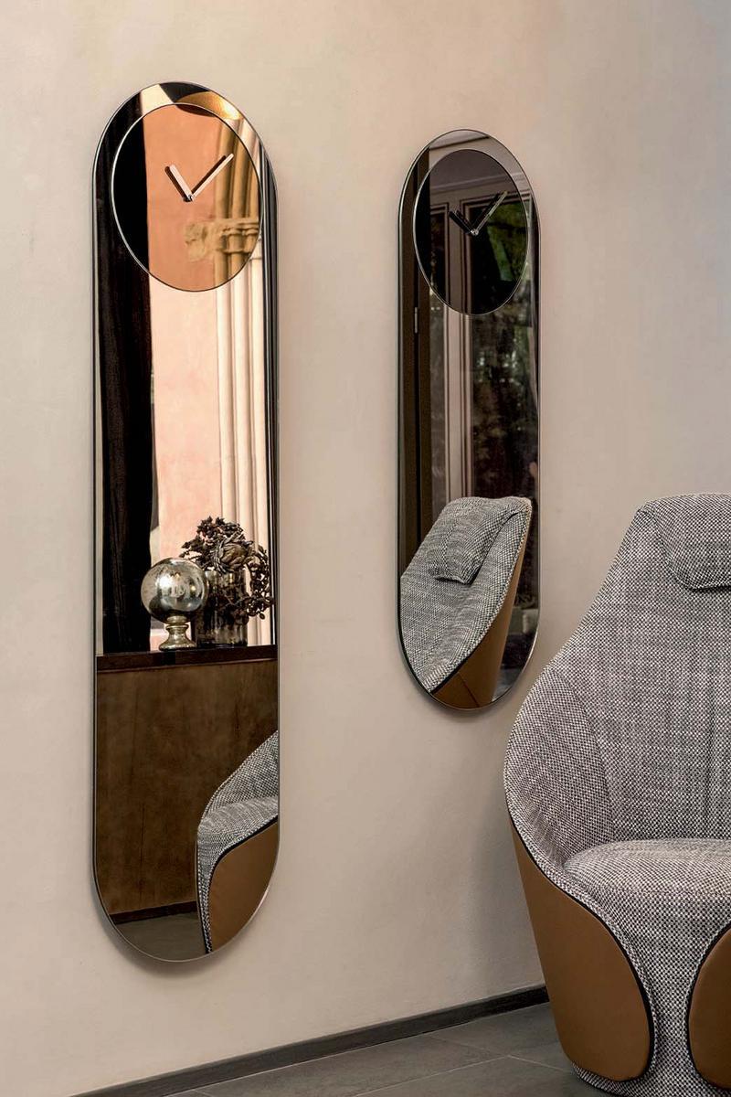 TIMELESS Stained glass mirror / clock