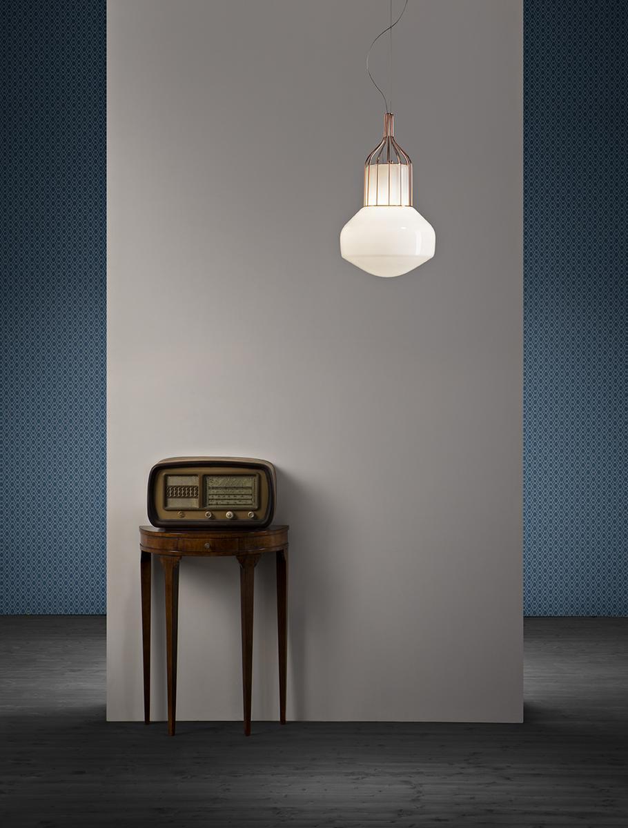 AÉROSTAT Blown glass pendant lamp