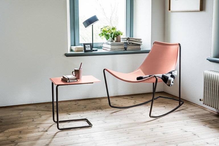 APELLE CT Tanned leather coffee table