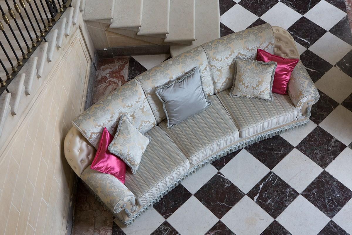 ALONSO 3 seater fabric sofa