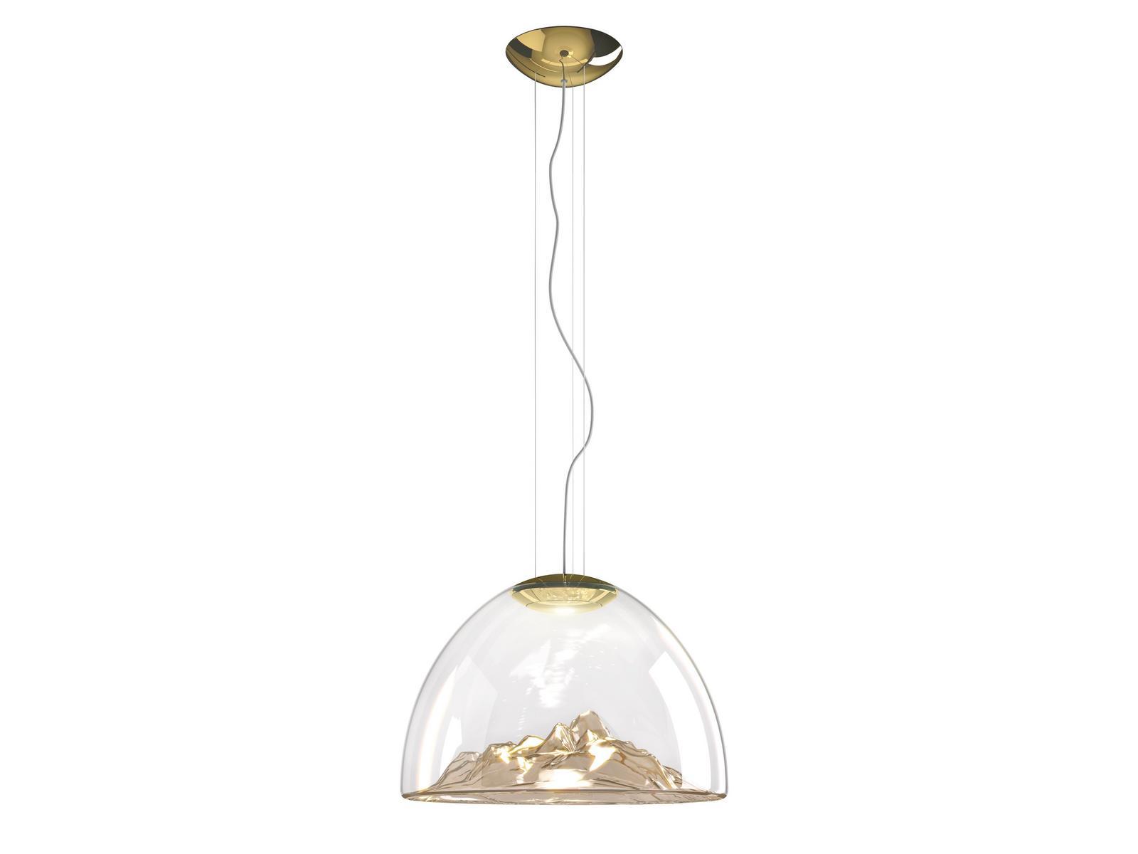 MOUNTAIN VIEW LED blown glass pendant lamp