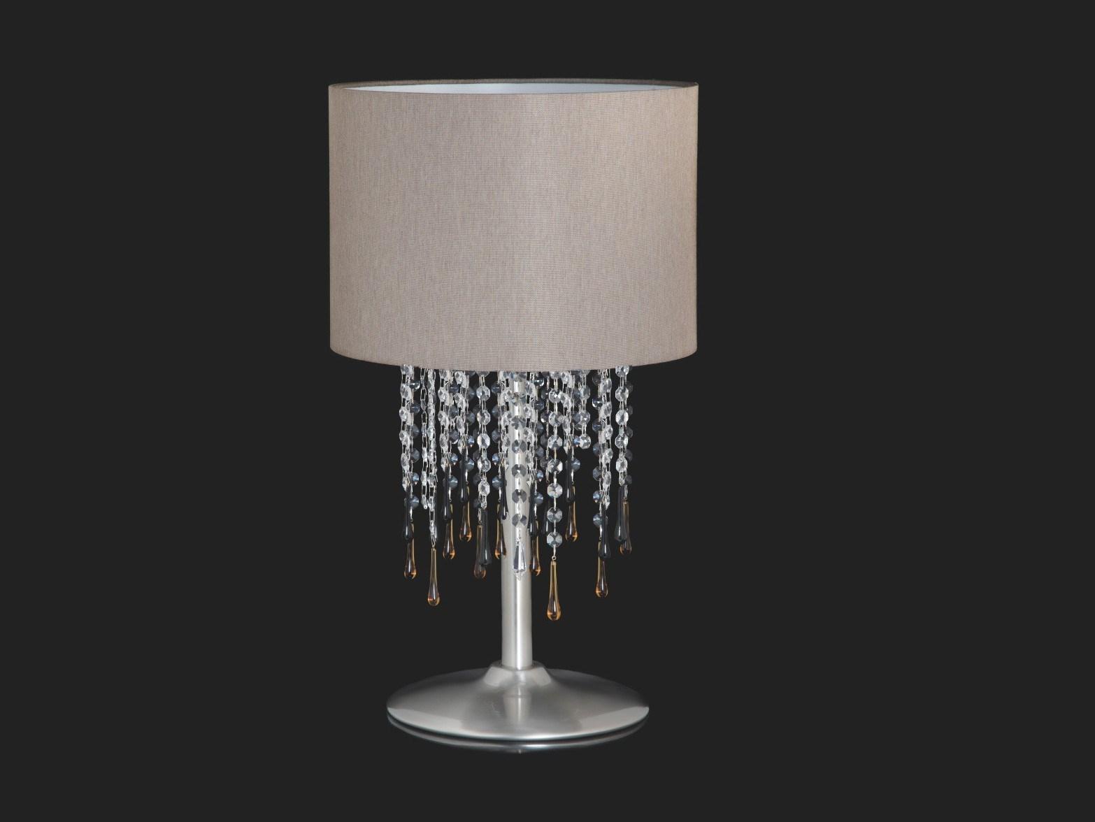 GLAMOUR Indirect light table lamp with crystals