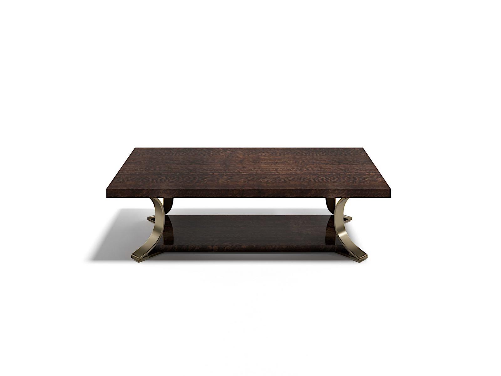 MUST COFFEE Rectangular wooden coffee table