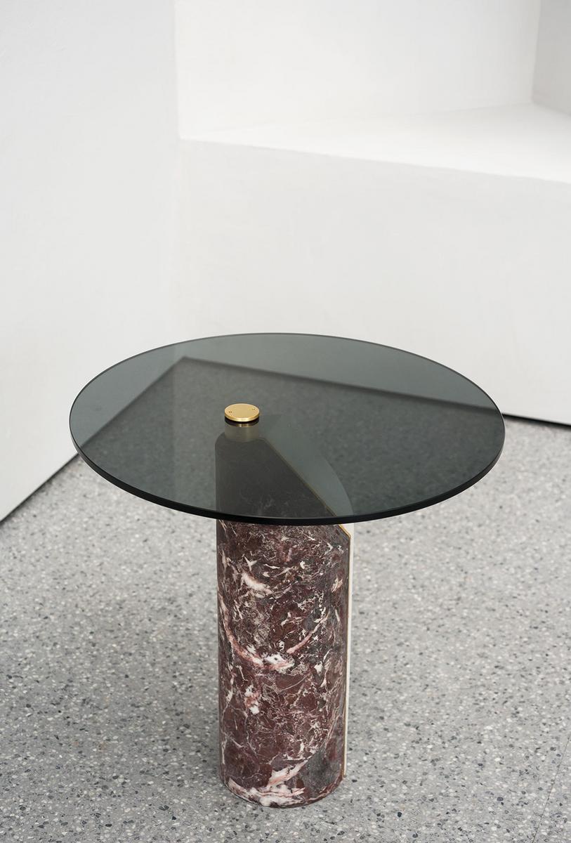 ZIGGY Round marble coffee table