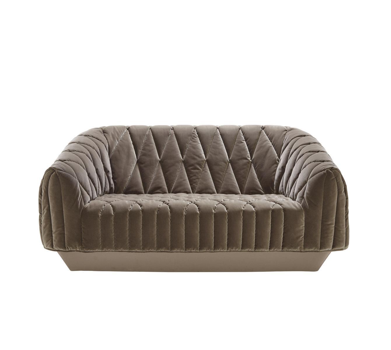 COVER Upholstered 3 seater fabric sofa with removable cover