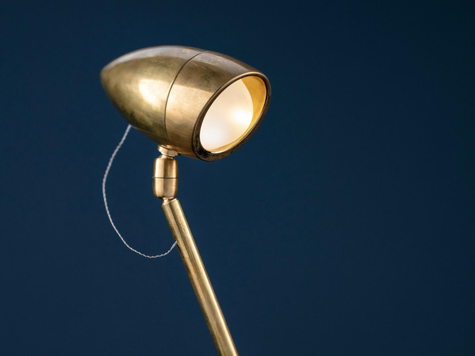CICLOITALIA F LED brass floor lamp