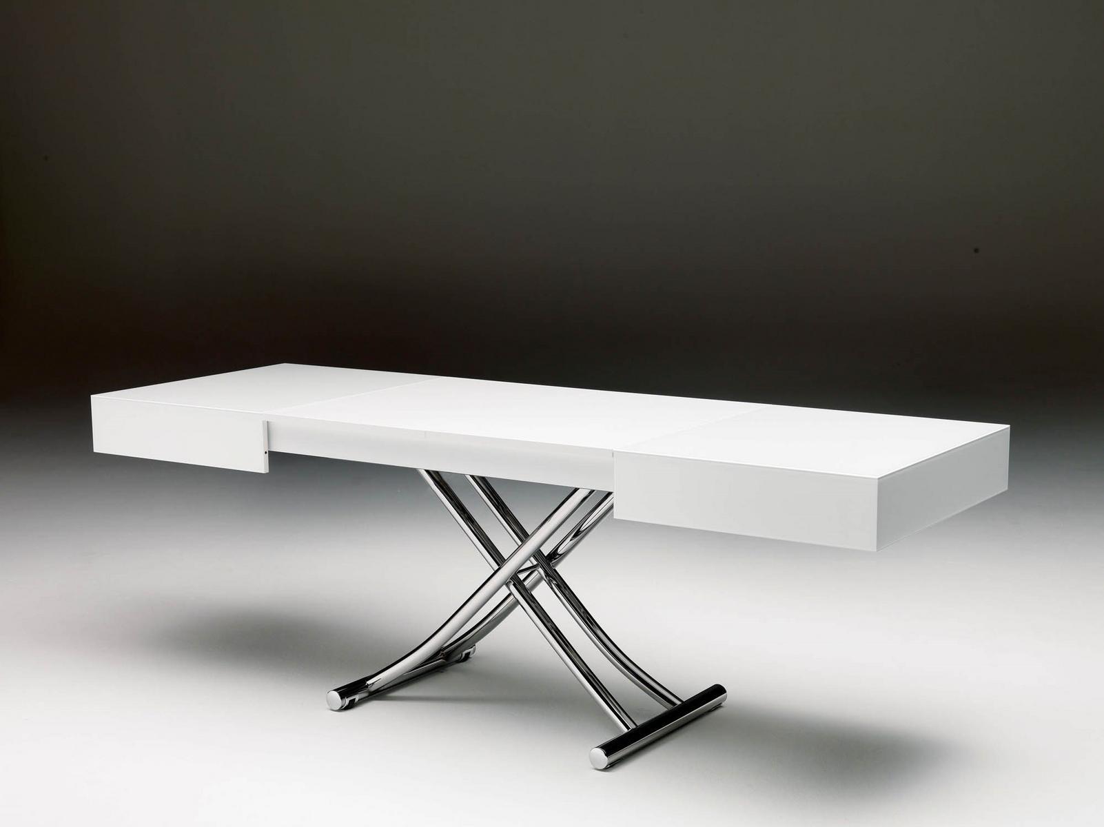 BOX Height-adjustable extending coffee table