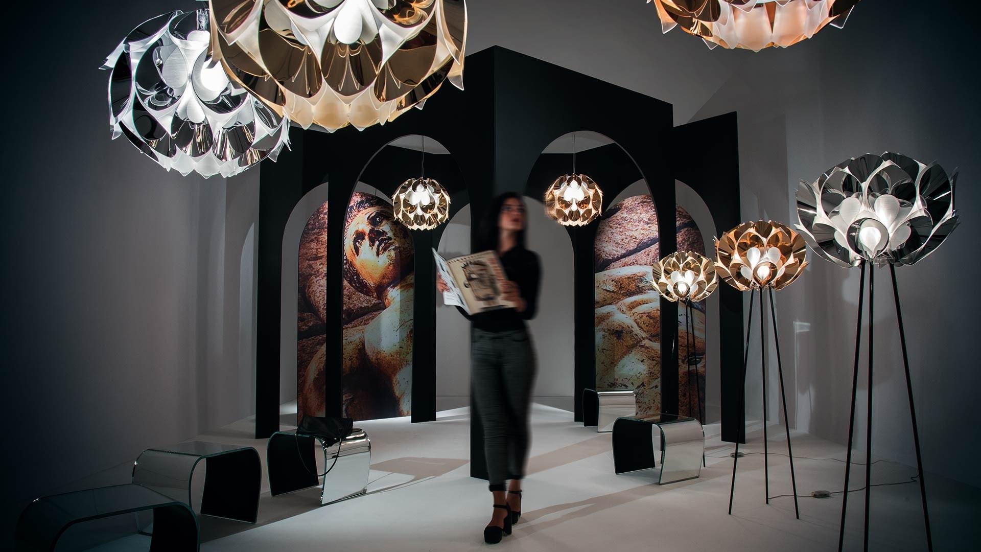 FLORA PEWTER Pewterflex® LED pendant lamp