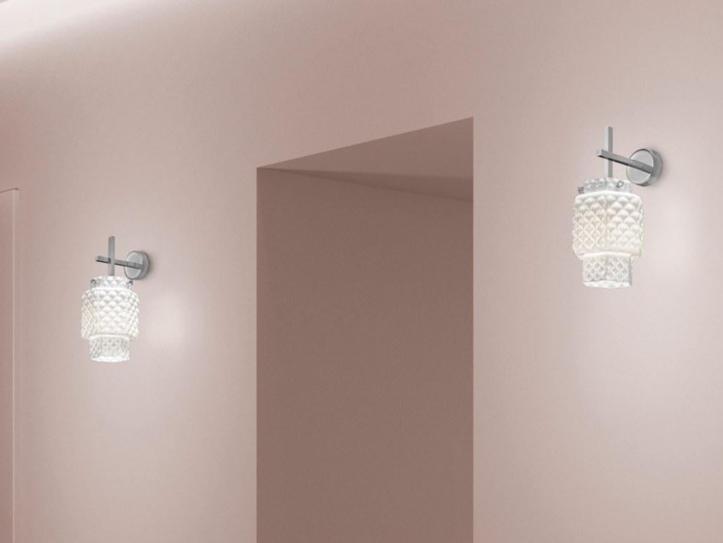 CASA BLANCA Glass wall light
