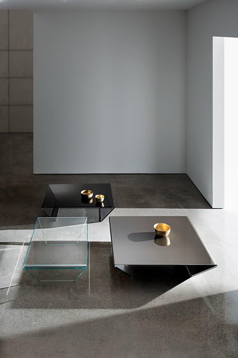 RUBINO Rectangular crystal coffee table
