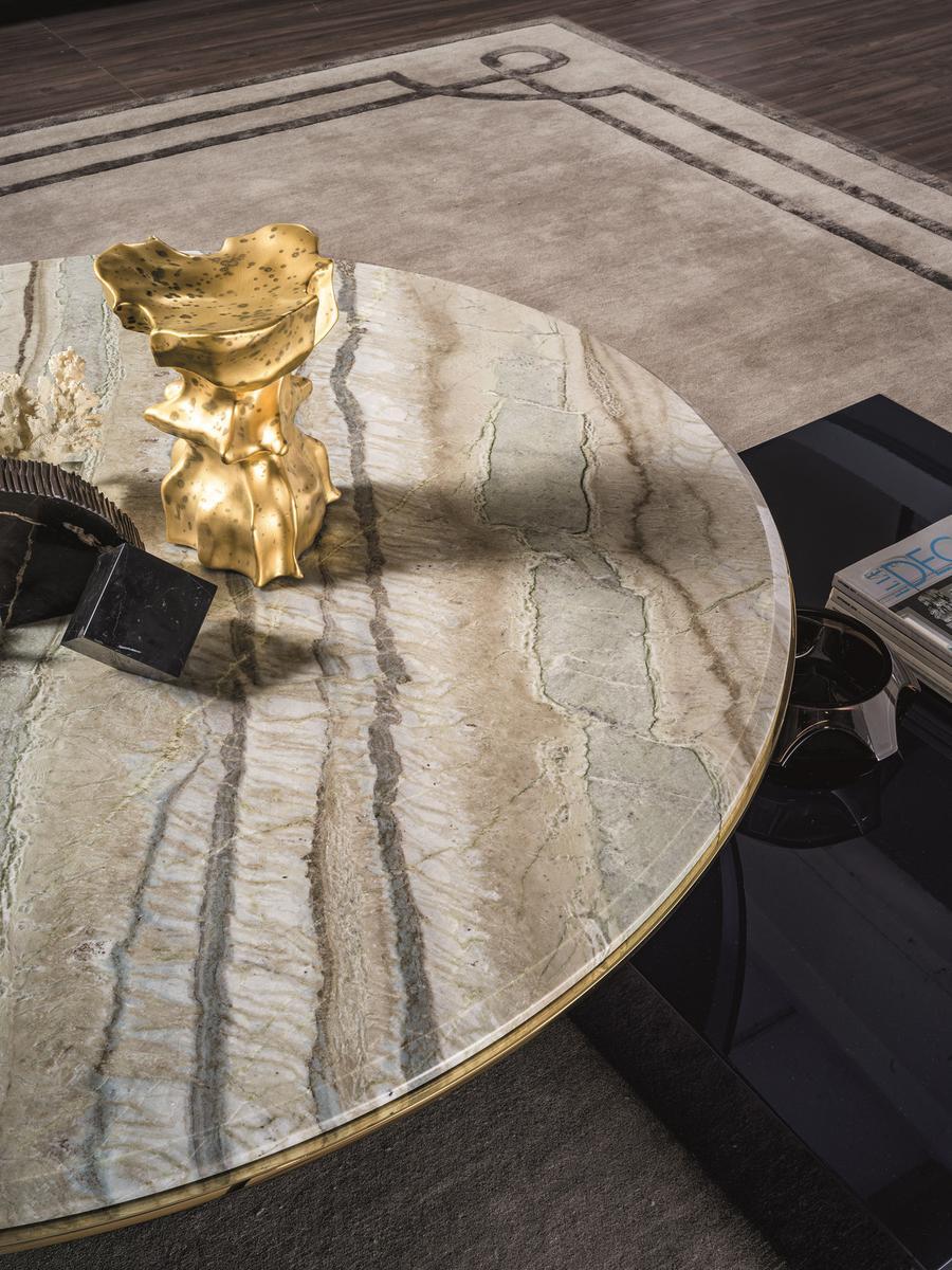 GEHRY Oval metal coffee table