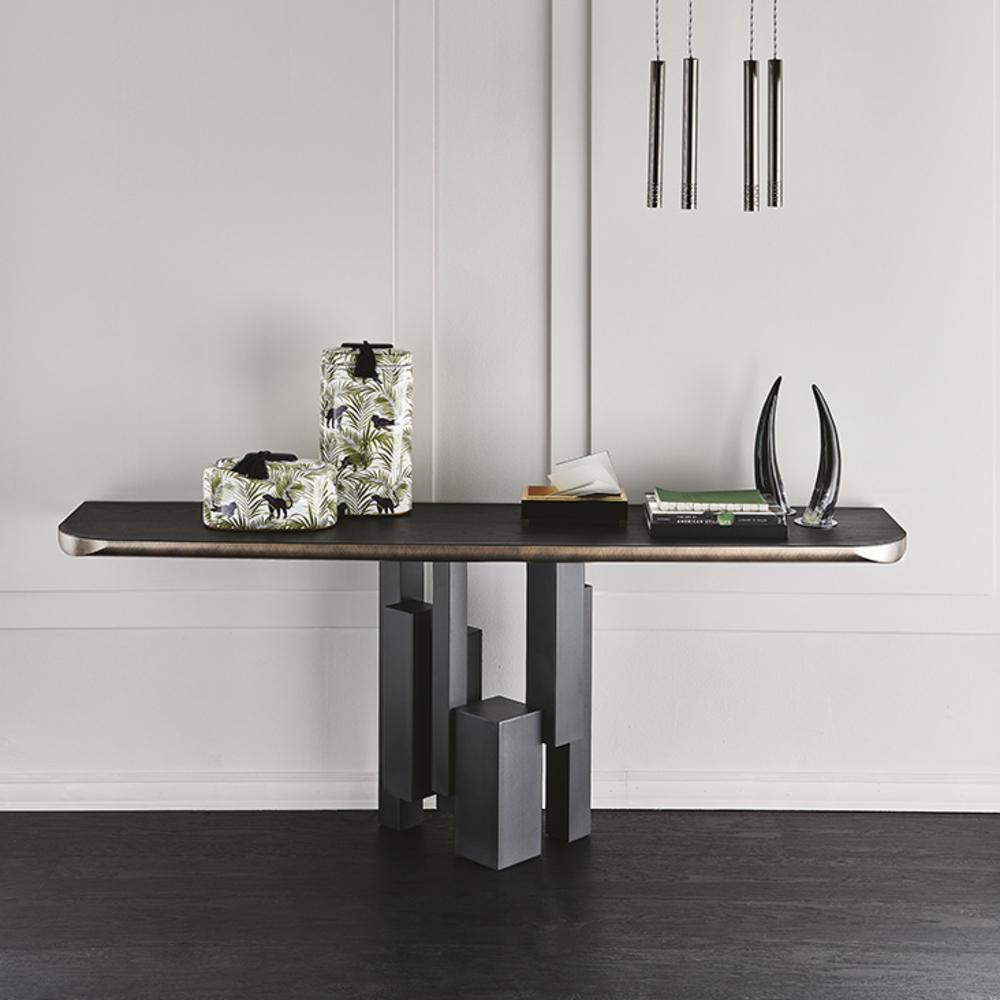 SKYLINE WOOD-C Rectangular metal console