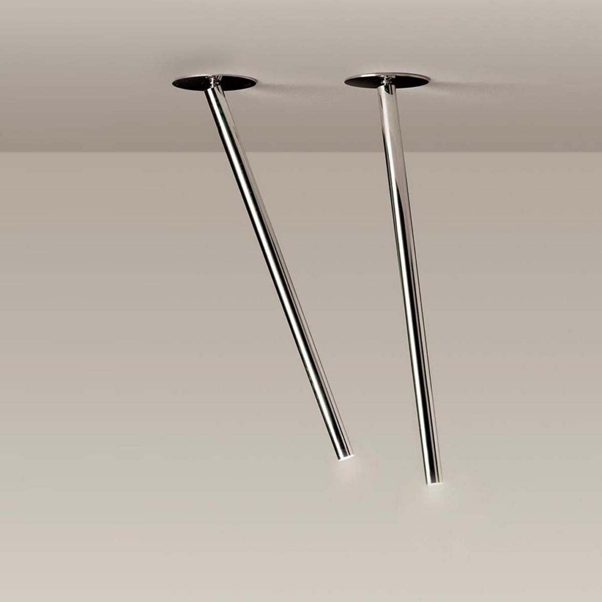 CANNA NUDA METALLO Adjustable metal ceiling lamp