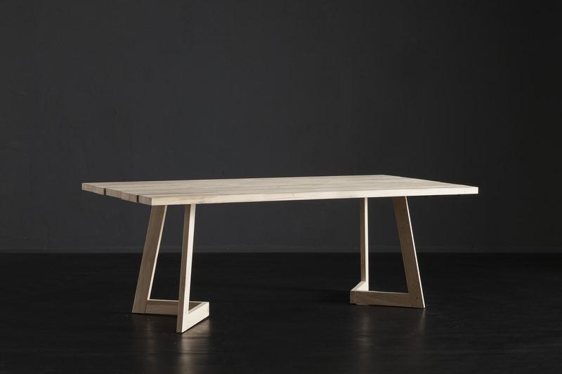 KENZO + SEVEN Rectangular wooden dining table