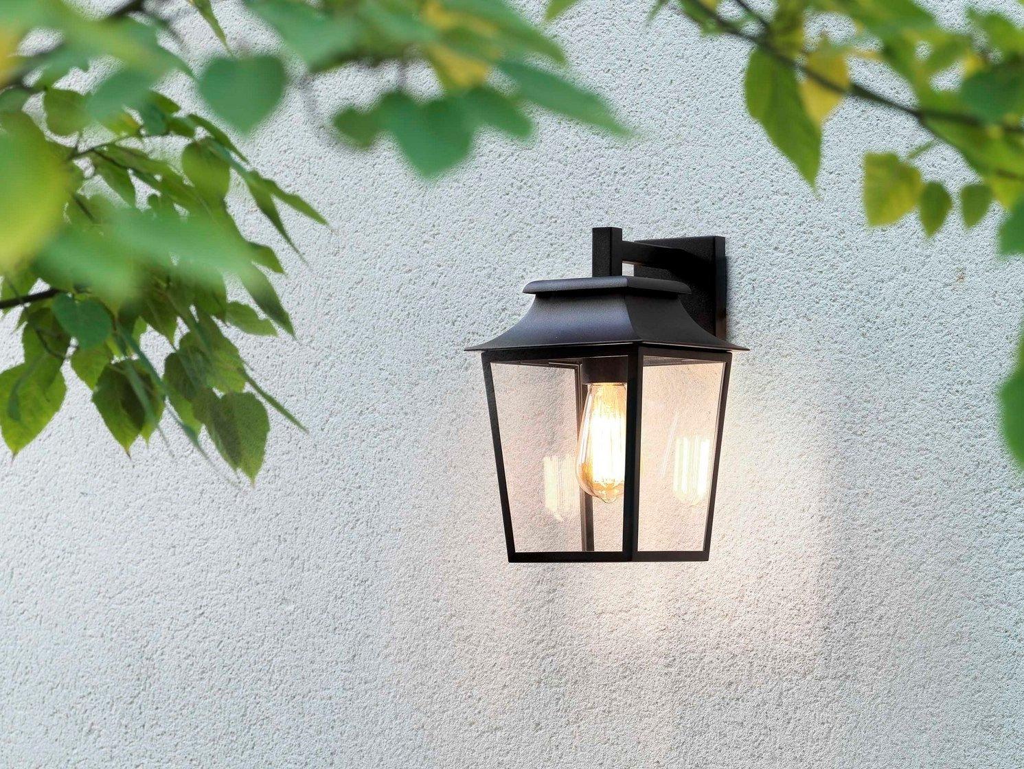 RICHMOND WALL Glass and steel Outdoor wall Lamp