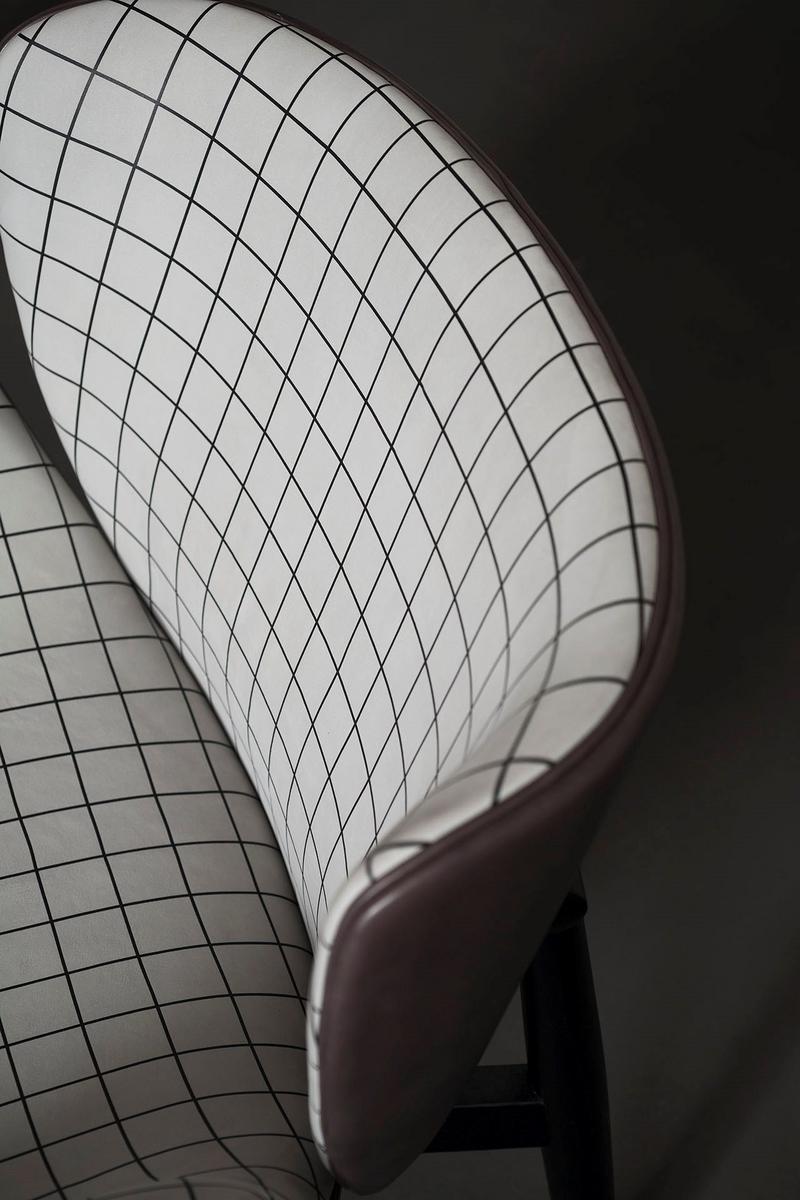 JORGEN Leather armchair with armrests