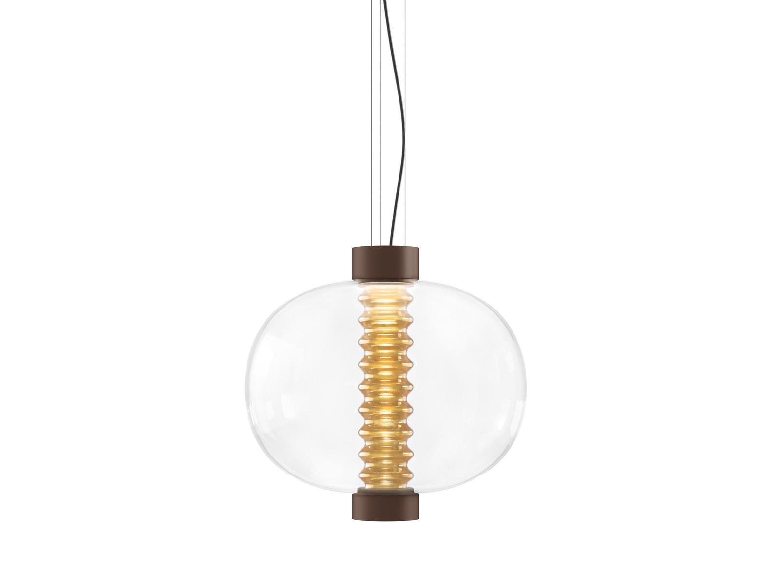 BOLHA LED glass pendant lamp with dimmer