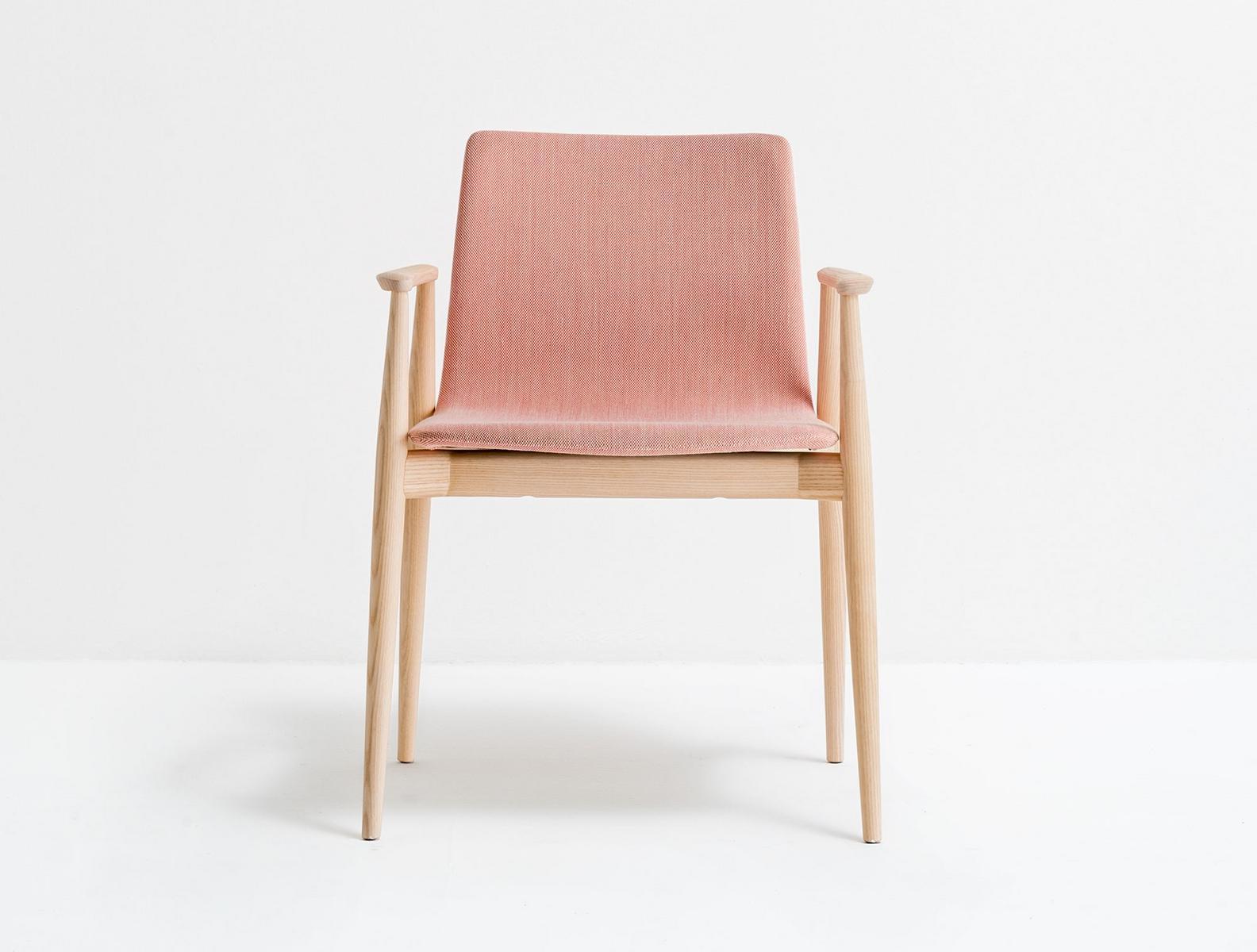 MALMÖ 396 Wooden chair with armrests