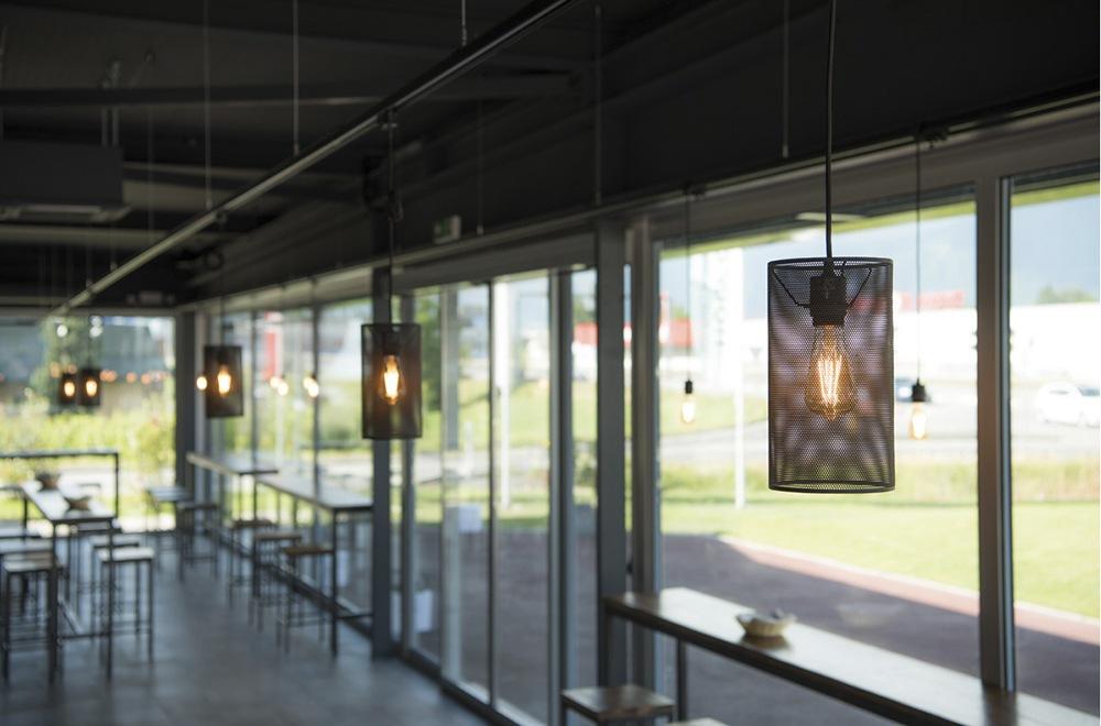 FENDA Plastic pendant lamp in a contemporary style