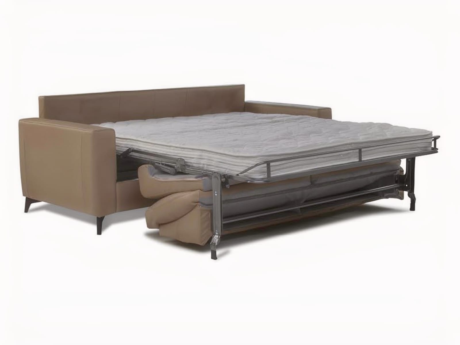 ALFA The Alfa sofa boasts a sleek, minimalist design ideal for any home, with options for a thicker mattress and an enclosed base.