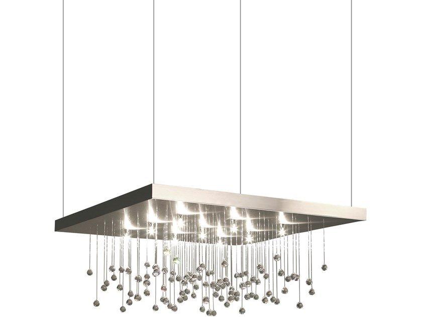 SPRANKLING H9 Direct light metal pendant lamp with crystals