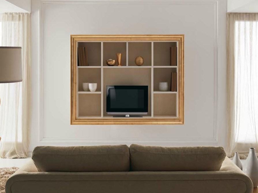 ZOE Wooden TV cabinet with shelves