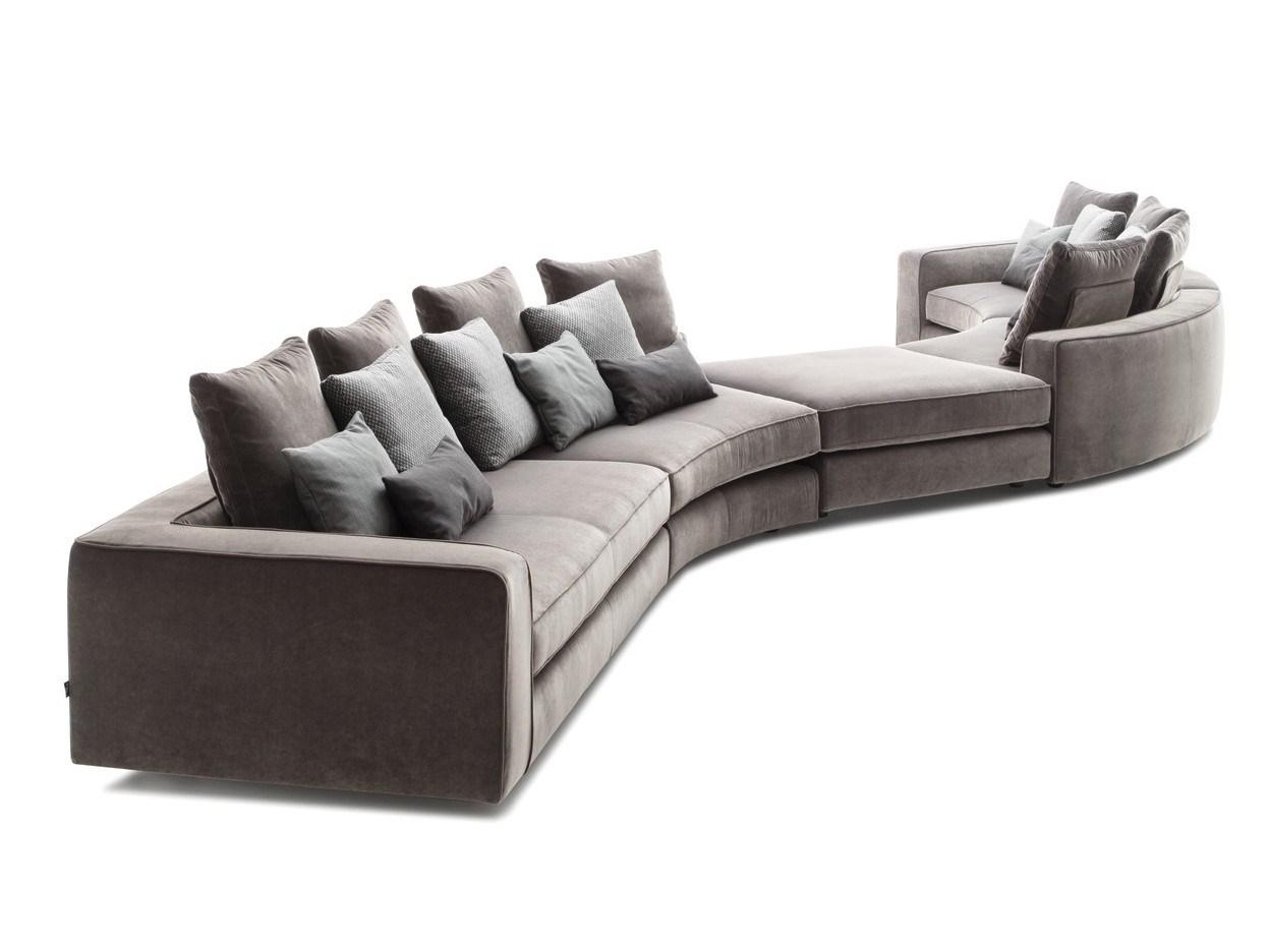 LOMAN SOFT Sectional curved fabric sofa