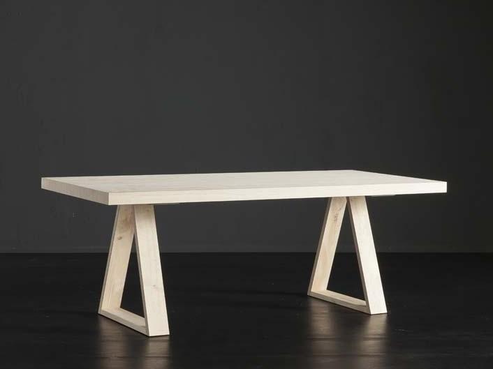 NIZZA + MEKANO Rectangular wooden dining table