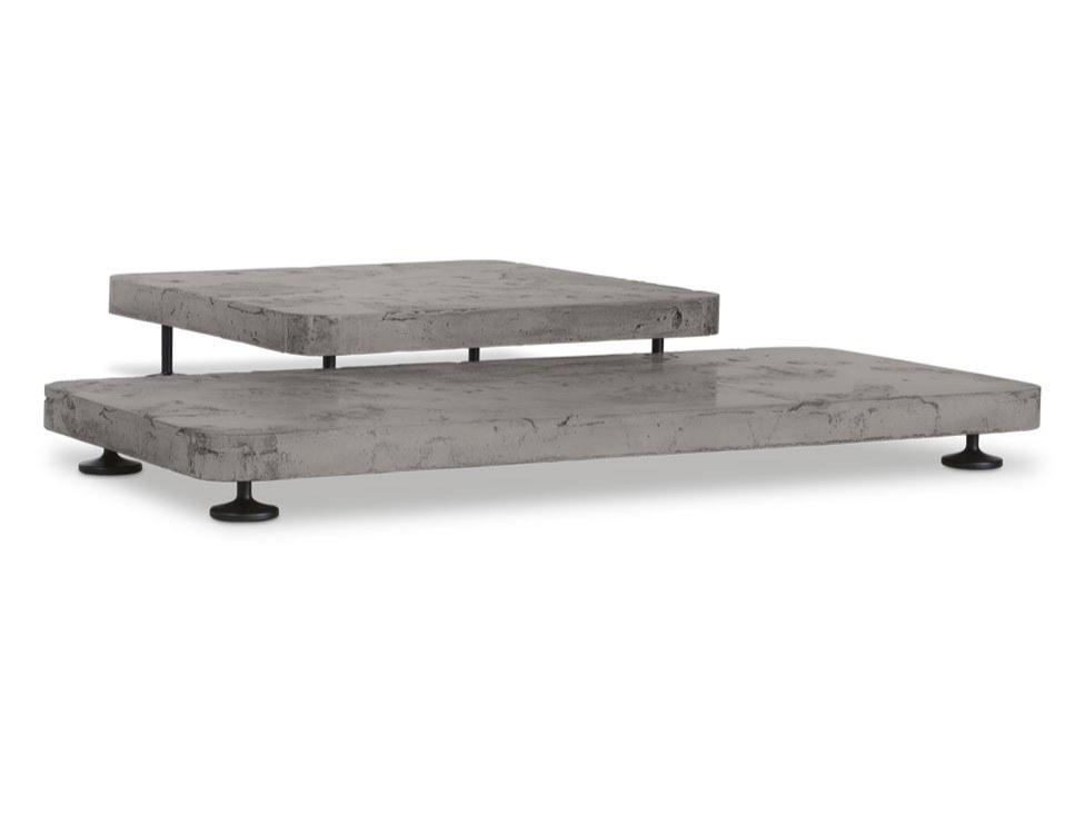 PIOMBINO Low cement coffee table for living room
