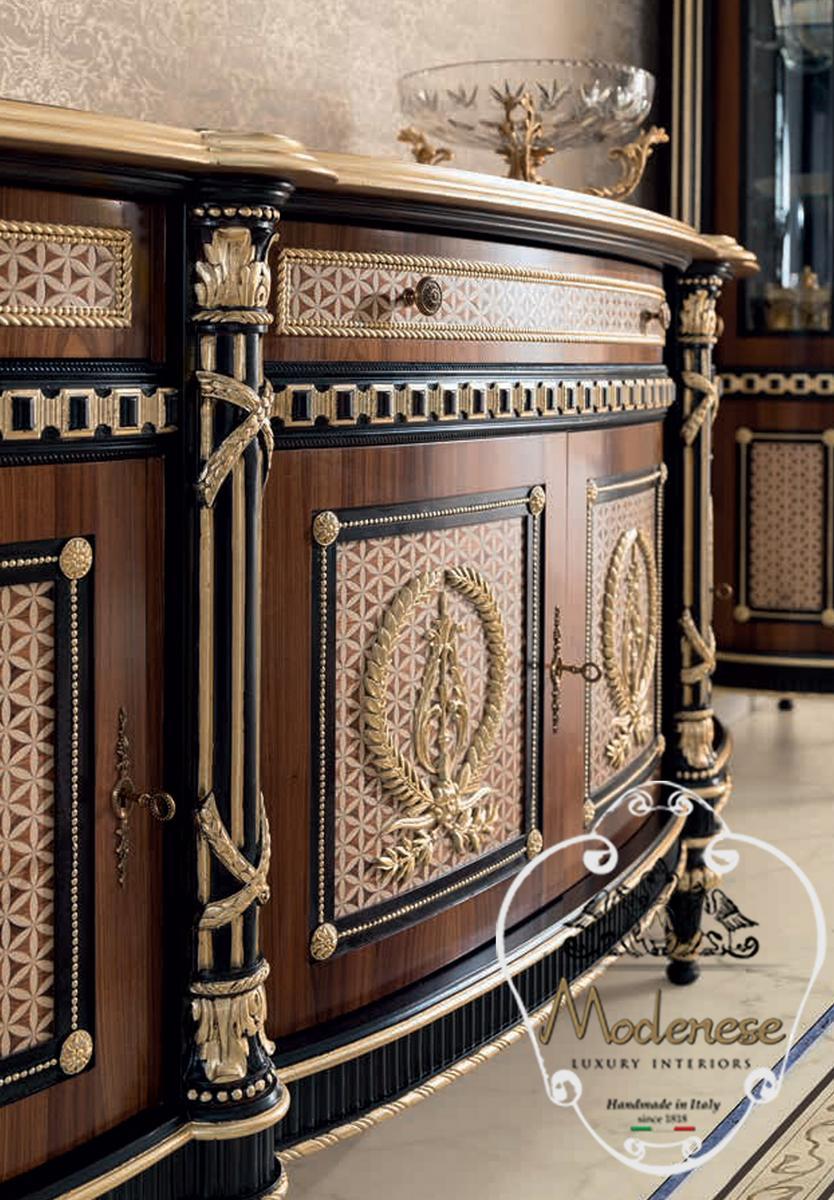 14112 Wooden sideboard with doors with drawers