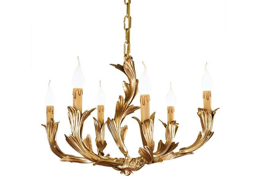 SOLANGE 333/6 French Gold Chandelier