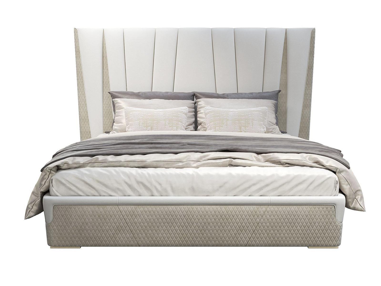 MAJESTIC L Fabric double bed with upholstered headboard