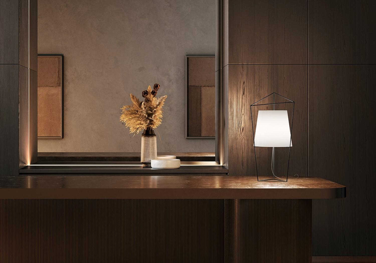 TATU Opal glass table lamp