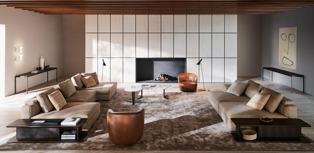 ALBERT Sectional fabric sofa