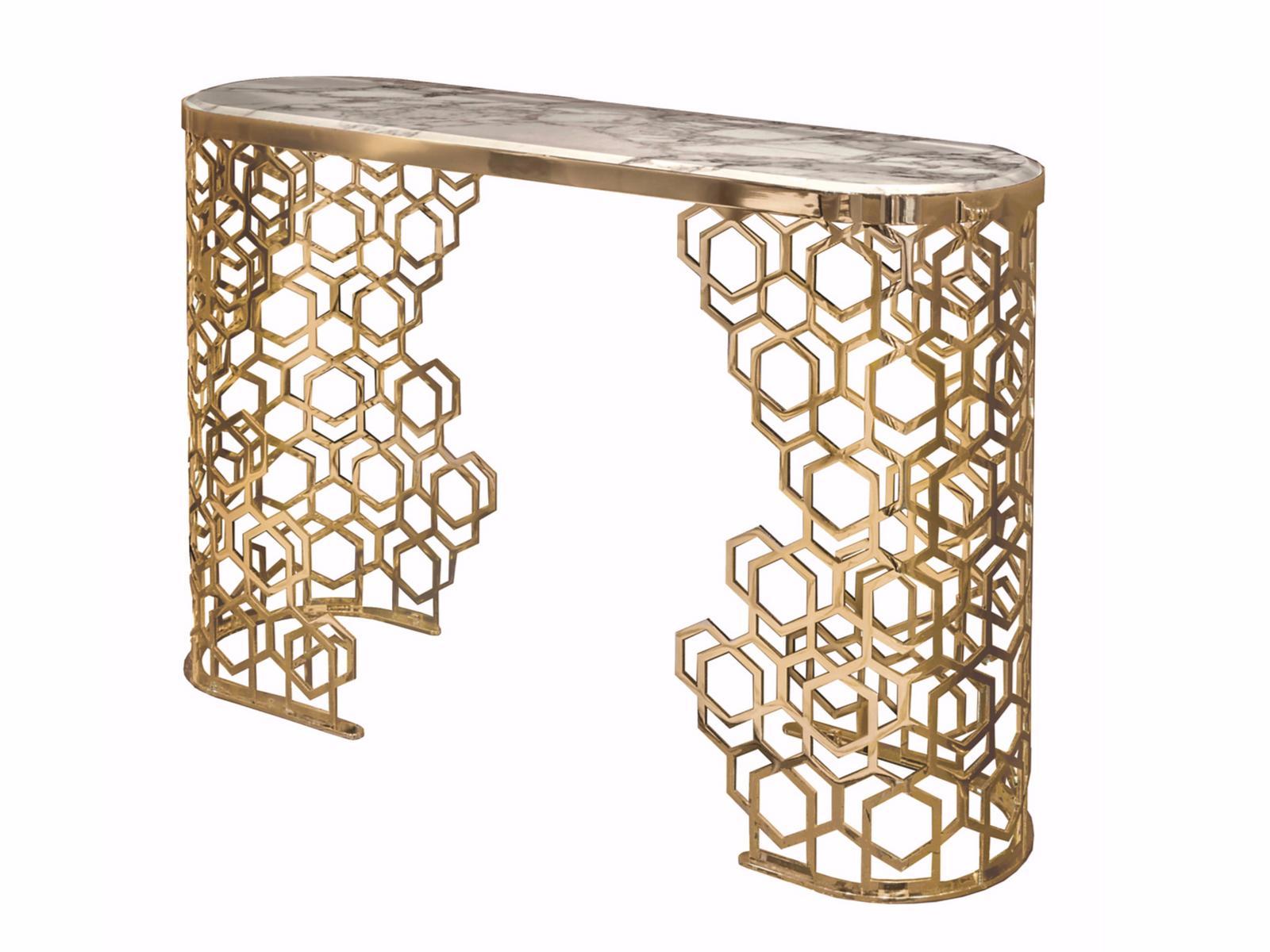 MANFRED Rectangular metal console