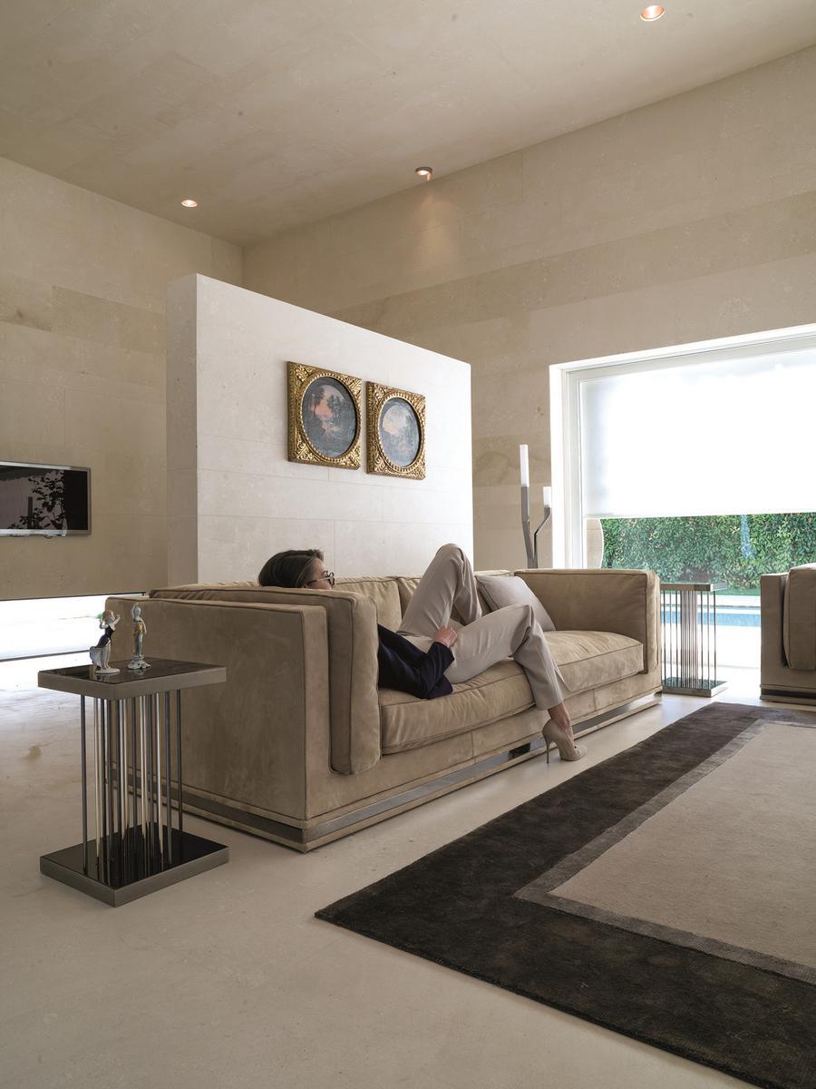 MASON Corner velvet sofa