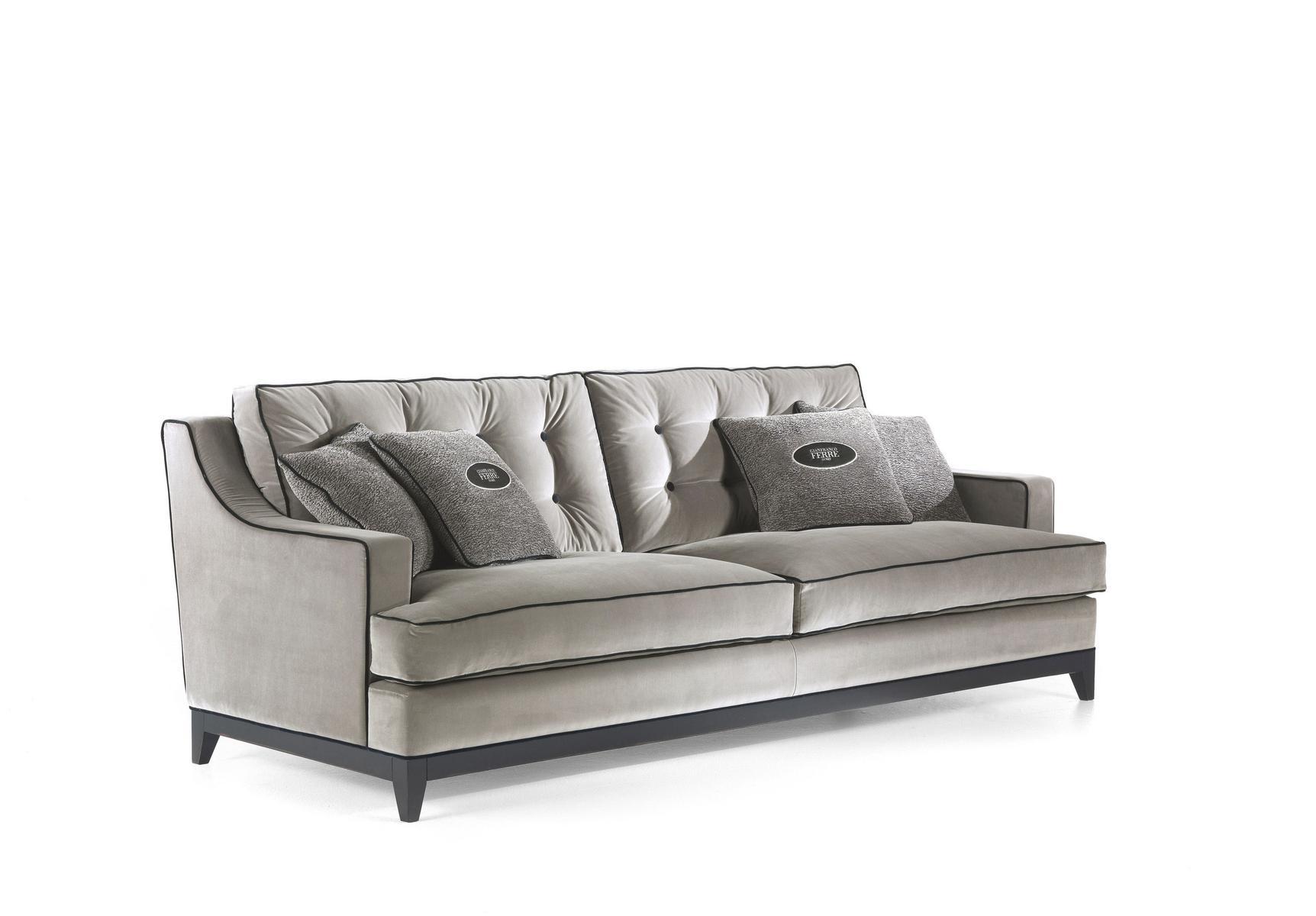 CLARK 3 seater velvet sofa