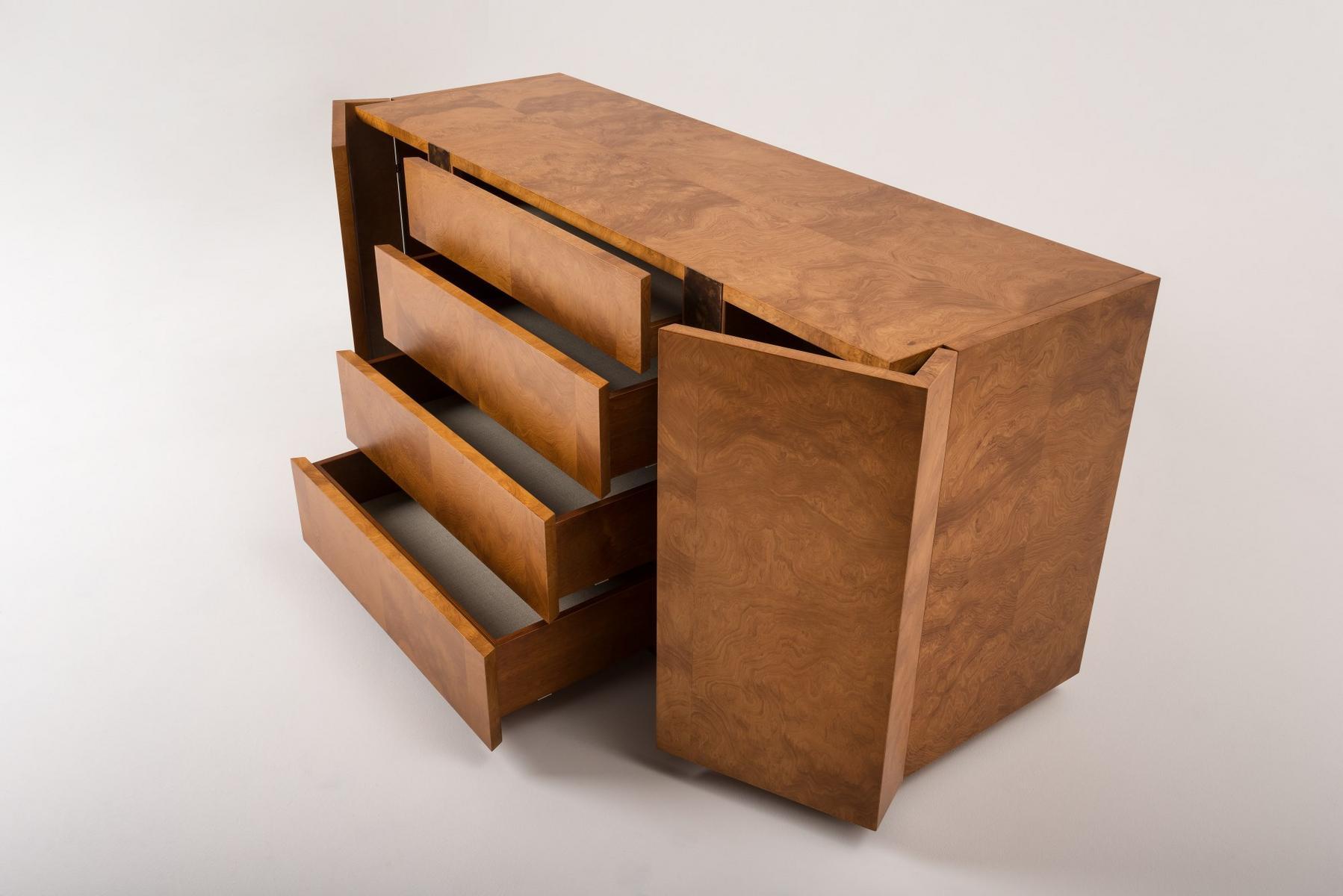 DIADEMA Wooden sideboard with doors and drawers