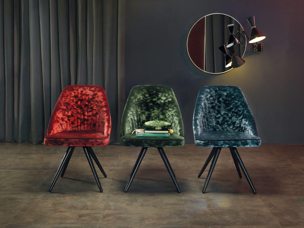NEIL Upholstered velvet chair