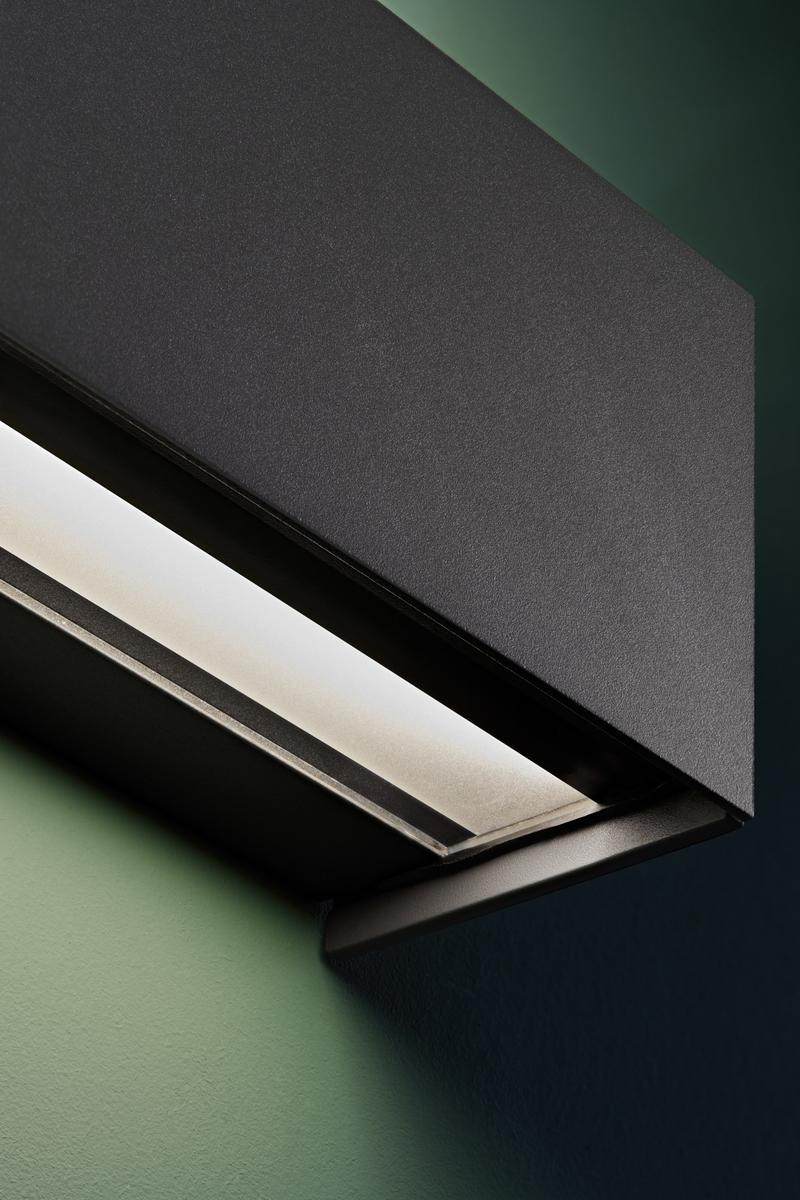 AFRODITA INFINITE LED direct-indirect light aluminium outdoor wall lamp