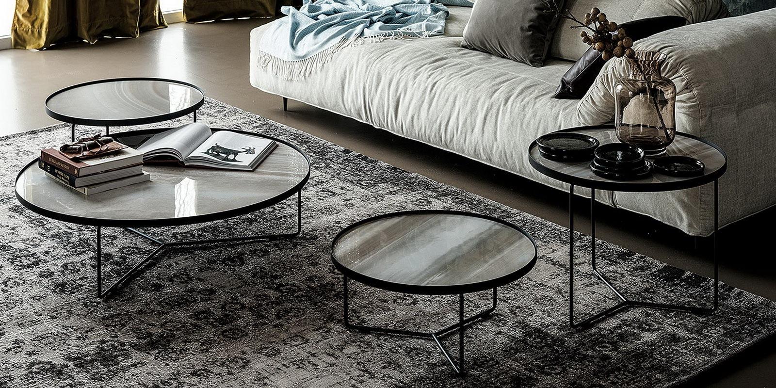 BILLY KERAMIK Round ceramic coffee table