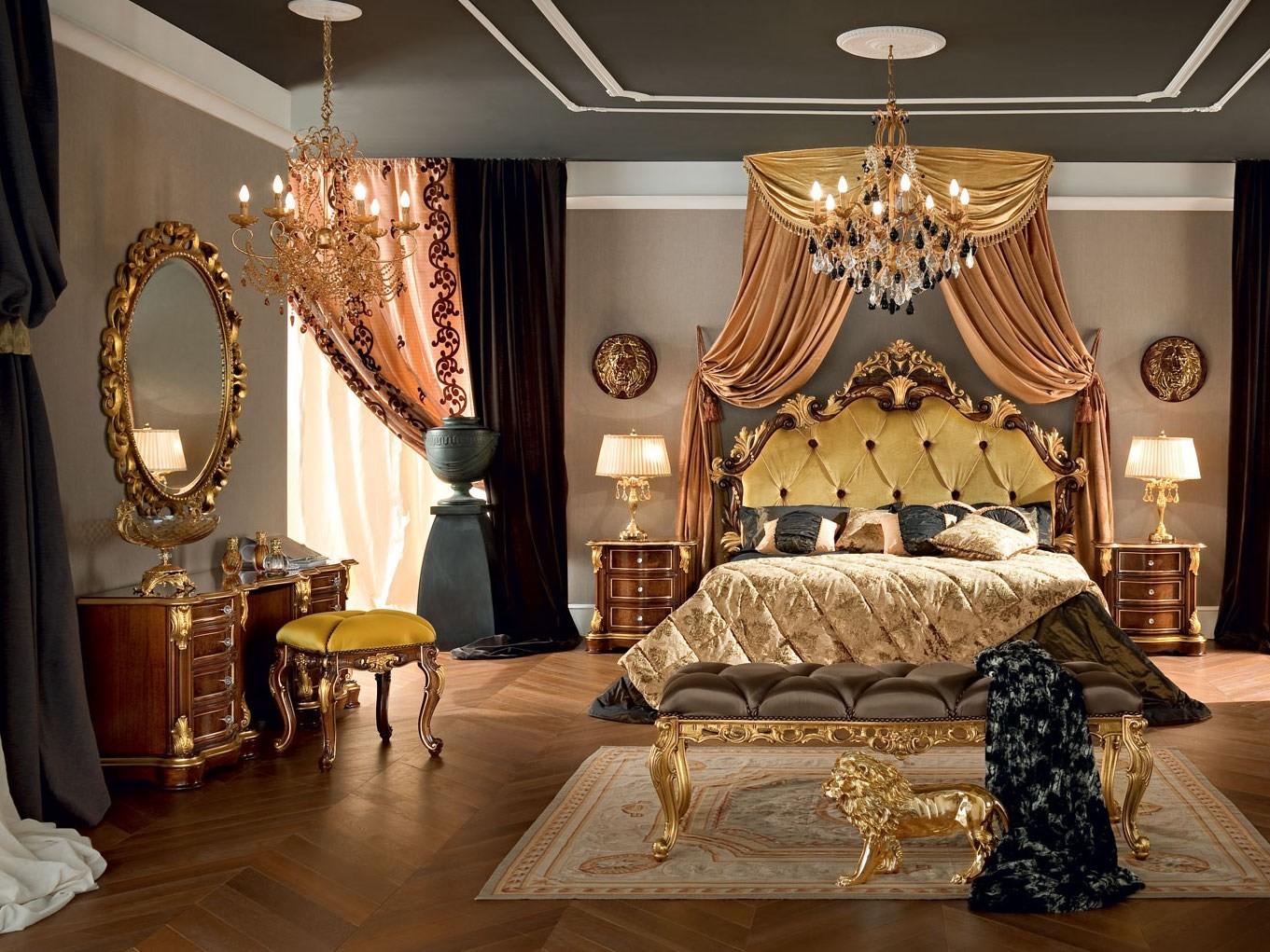 13201 Double bed with high headboard with tufted headboard