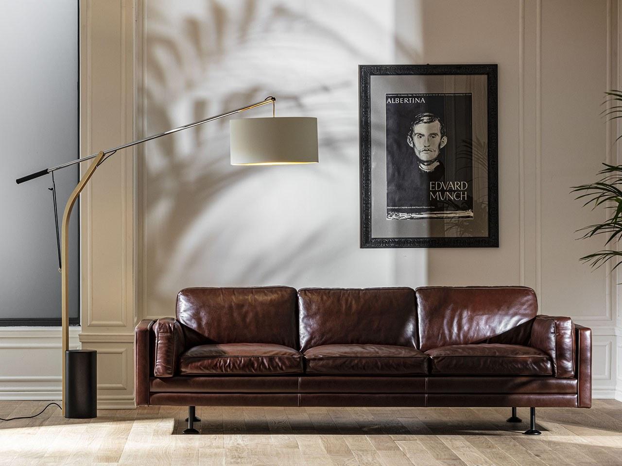 ARIA LED metal floor lamp with swing arm