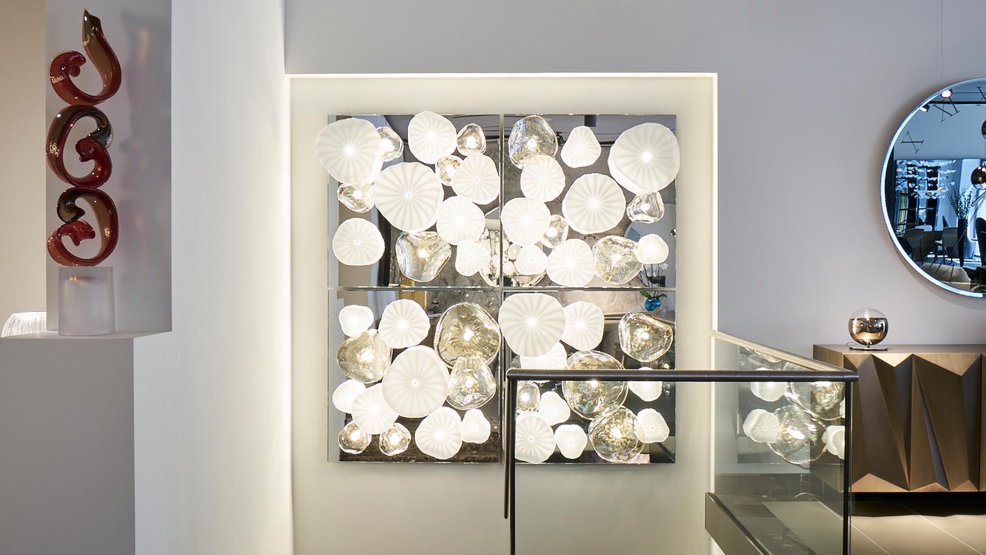 NINFEE LED Murano glass wall lamp