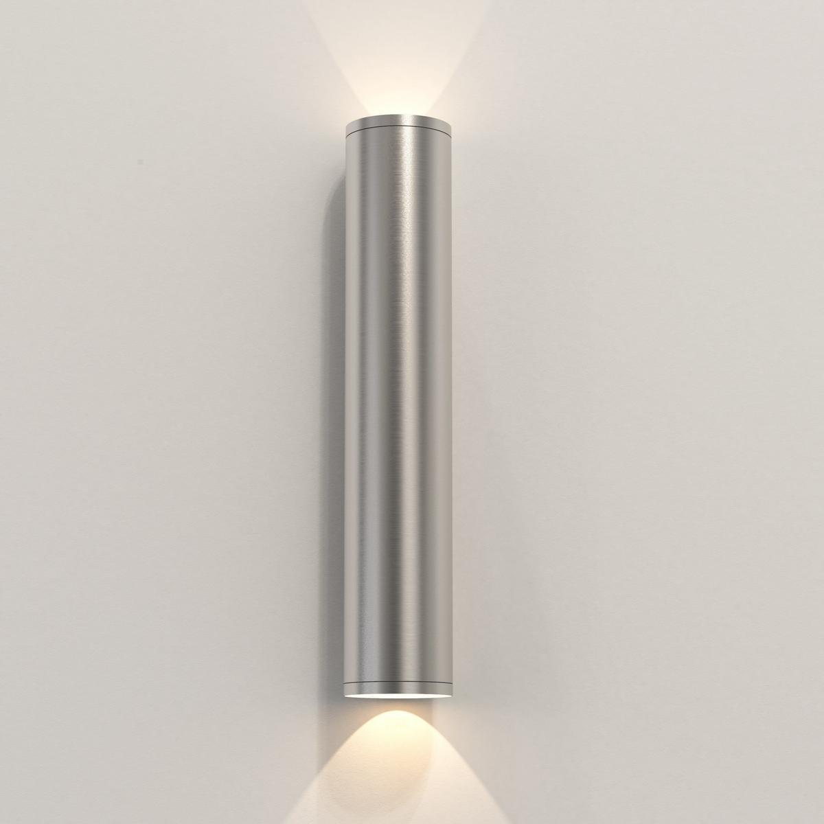 AVA 400 COASTAL LED direct-indirect light stainless steel outdoor wall lamp