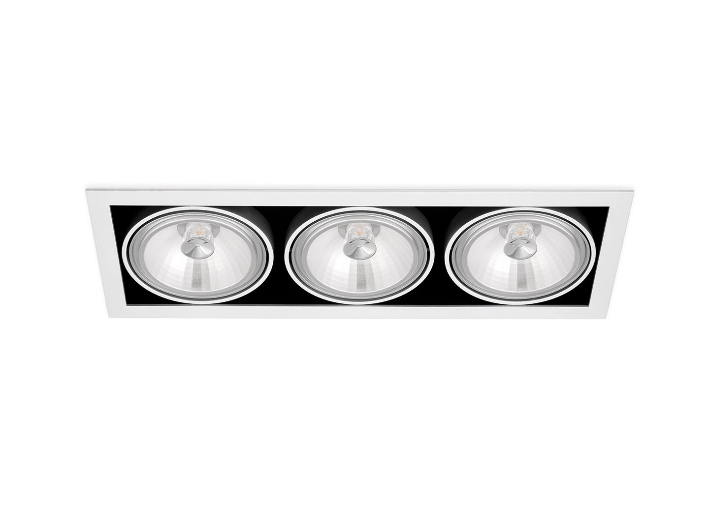 ORBITAL 3 QR-111 LED recessed aluminium spotlight