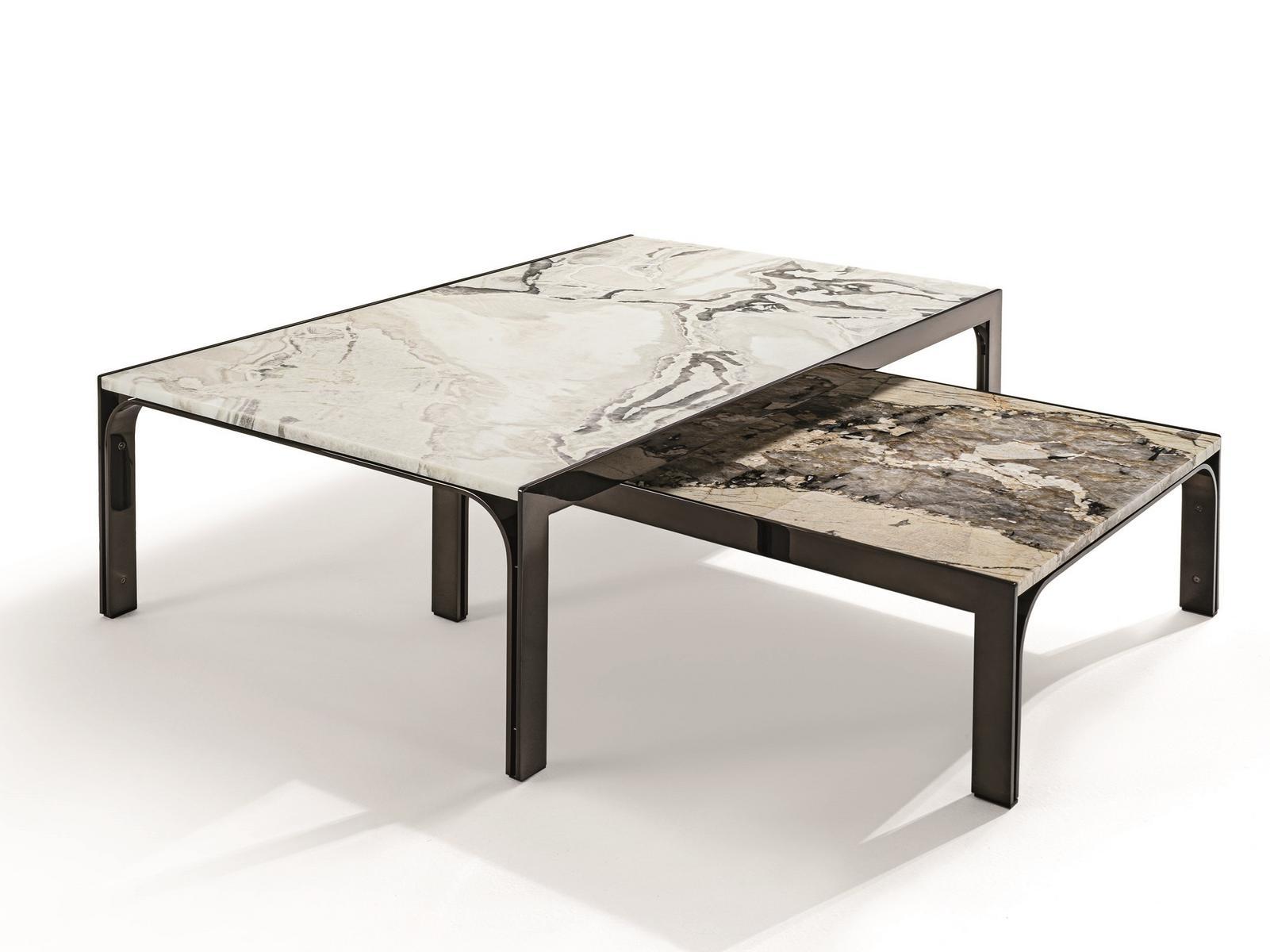 EDGE Square metal coffee table