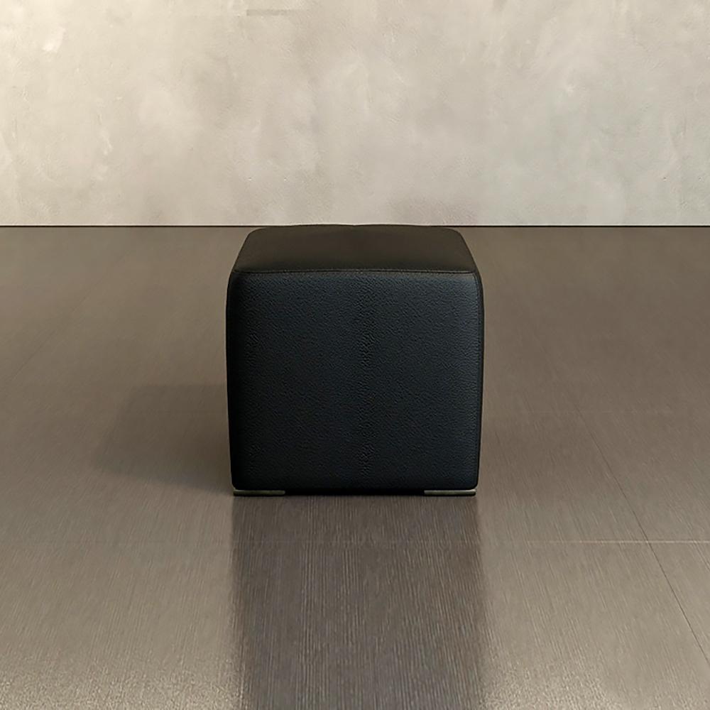 FORM Leather pouf in a luxury style