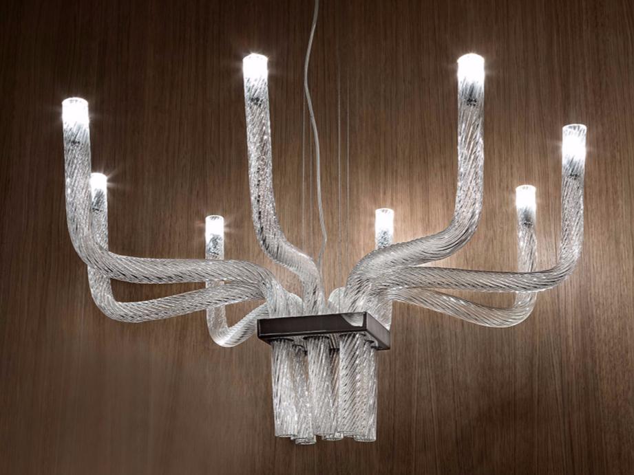 STARDUST SP Q Blown glass pendant lamp